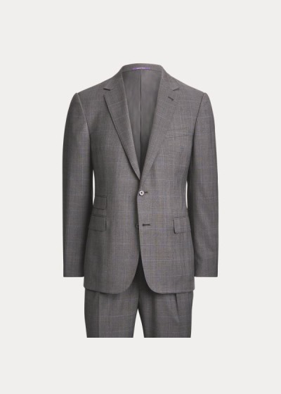 Traje Ralph Lauren Gregory Glen Plaid Wool Homem 80751-WNUP